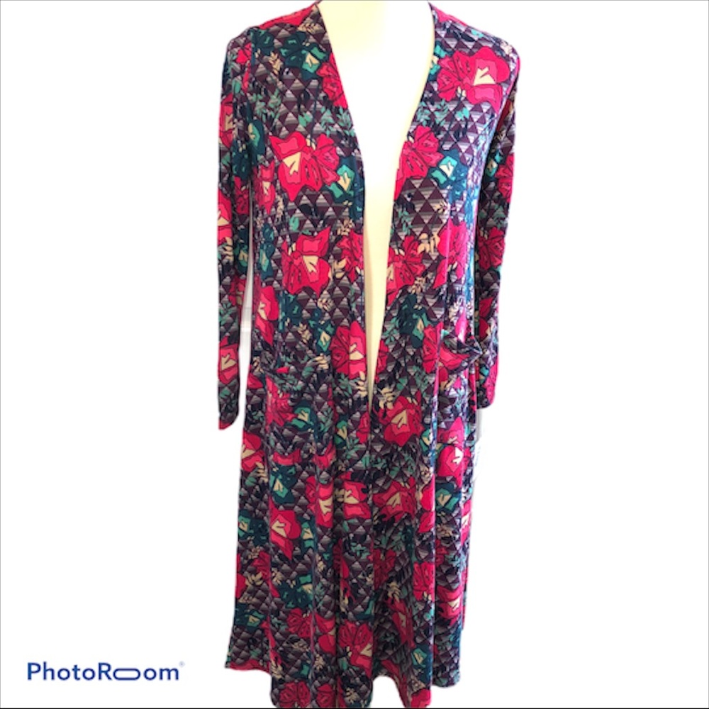 LuLaRoe Sarah Floral Duster Cardigan size S